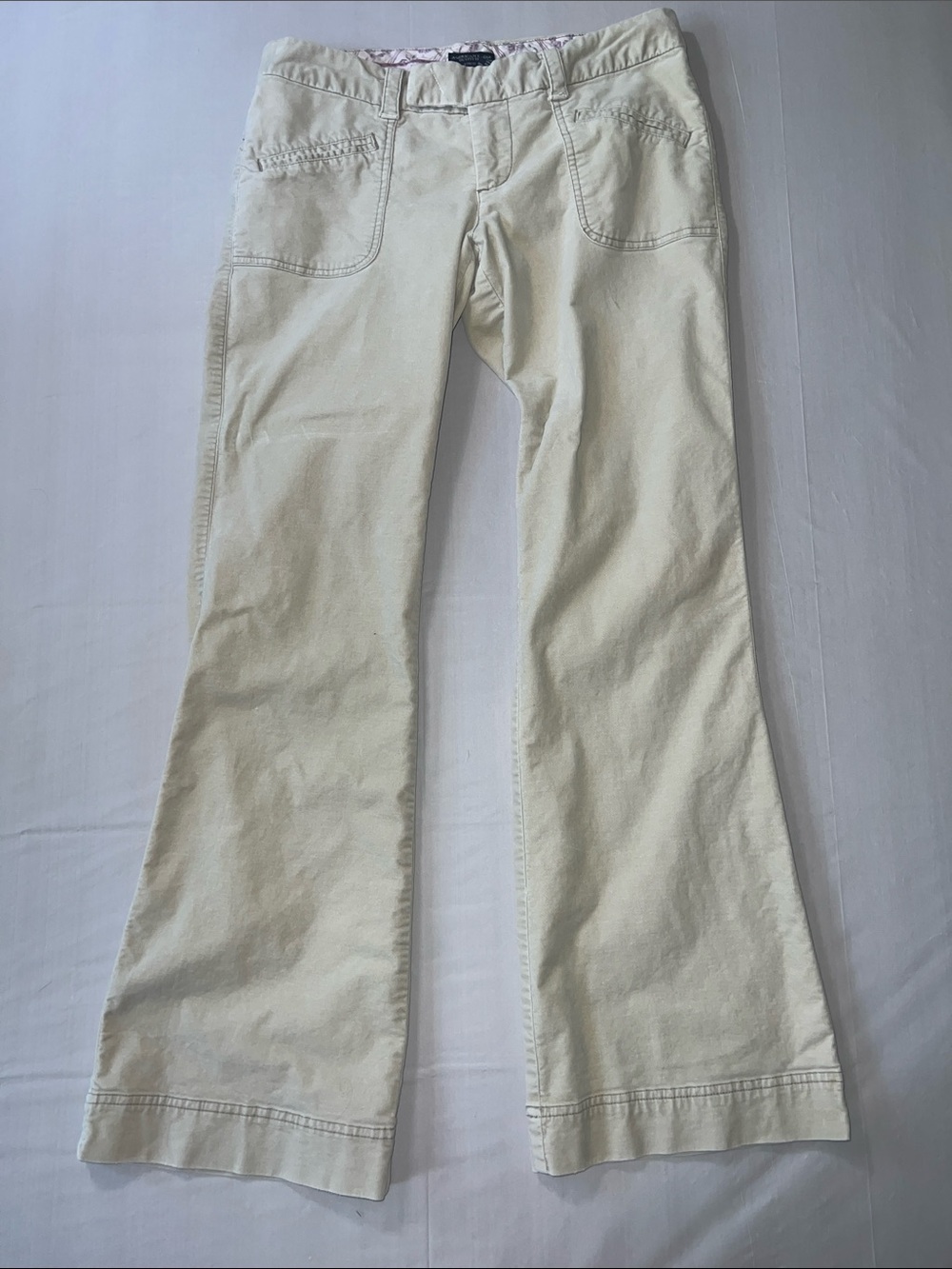 American Eagle Outfitters Cream Dress Slacks